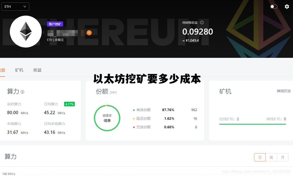 以太坊的挖矿成本是多少 以太坊挖矿要多少成本